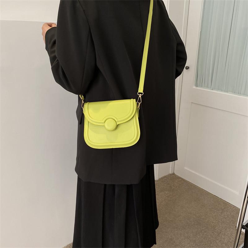 Stylish Vintage-inspired Small Crossbody Bag For Women In Khaki With Magnetic Closure