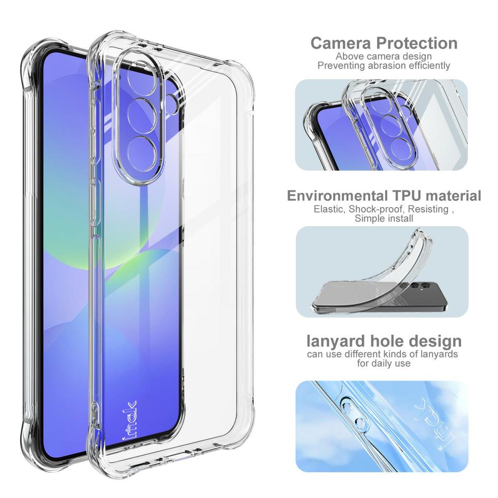 IMAK For Samsung Galaxy A37 5G Case TPU Phone Cover Airbag Shockproof Protection
