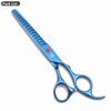 Purple Dragon Dog Grooming Scissors 6.5" 7" Stainless Up Curved Scissors Professional Pet Shears Chunker Thinning Scissors Z3002
