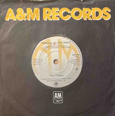 7inch Record POLICE  Walking On The Moon AMS7494 AM 1979 UK Rock Used