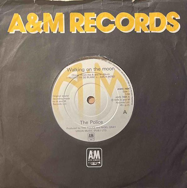 7inch Record POLICE  Walking On The Moon AMS7494 AM 1979 UK Rock Used