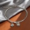 High-quality hypoallergenic bohemian style vintage silver-tone elephant and sun multi-layer anklet for summer beach wear pcs Trendy fashion
