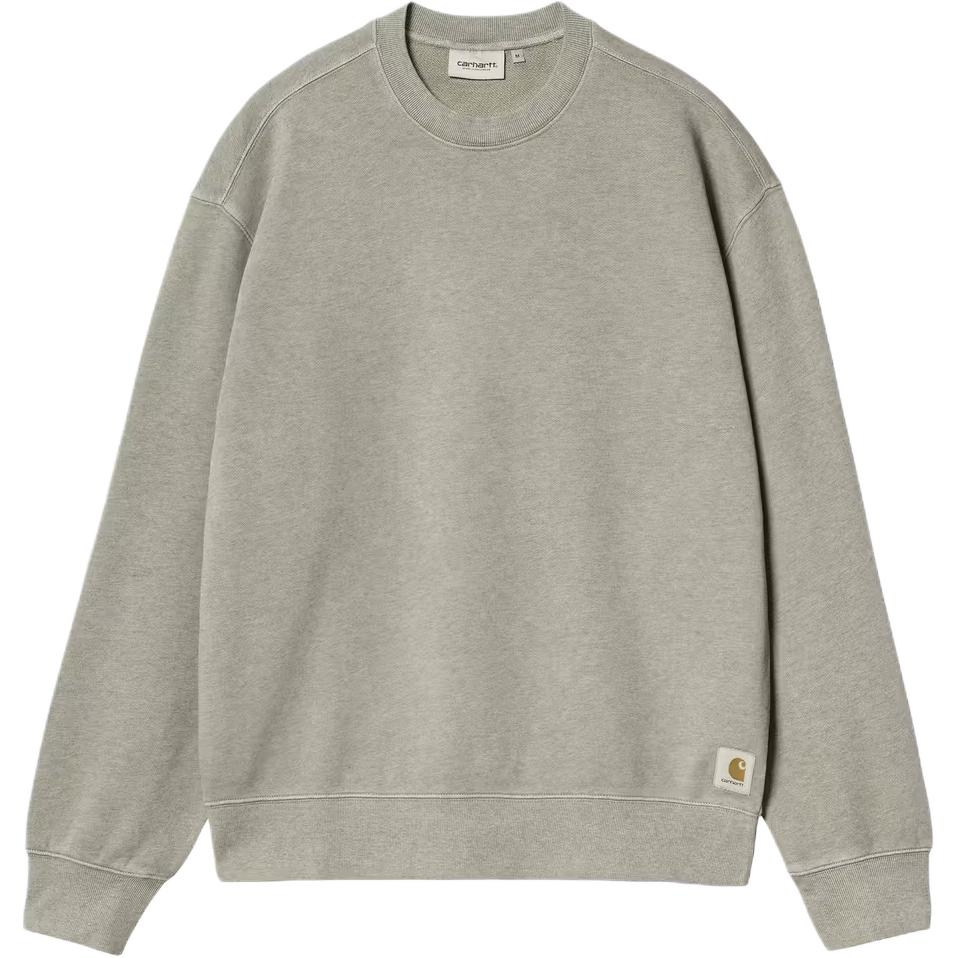 Carhartt WIP SS26 Caspian Sweatshirt Woven Square Label Heavyweight Long Sleeve Loose Fit Unisex sweatshirt I034497-3TY-GD
