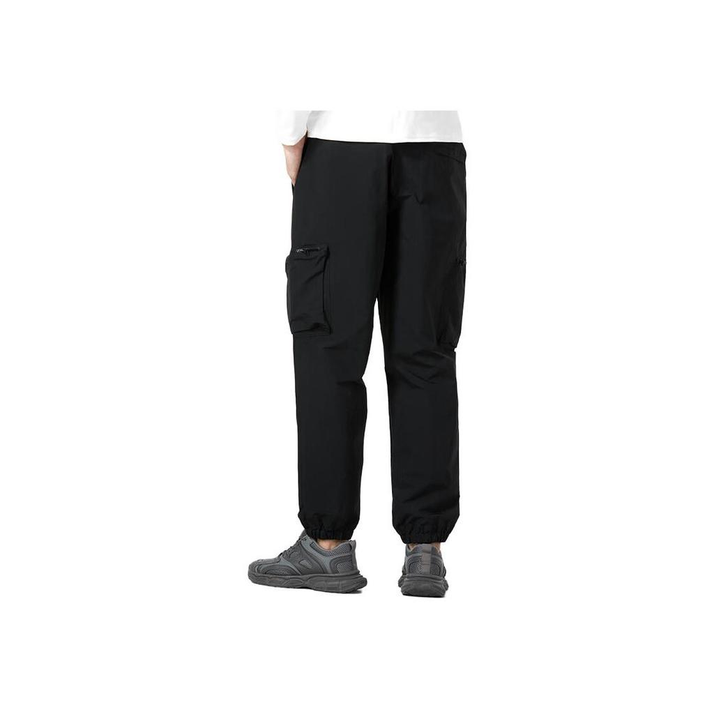 Vans Pantaloni casual sport țesuți cu talie mijlocie uni Pantaloni pentru bărbați Negru VN0A5H8PBLK