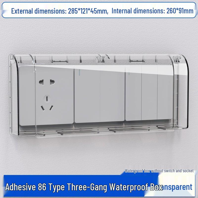 Waterproof Bathroom Socket Cover for Shower & Water Heater Protection