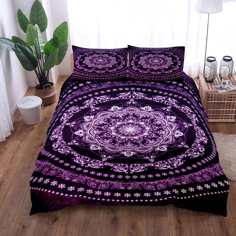 Vintage sada povlaků na přikrývku Mandala King Queen Double Full Twin Single Size Set ložního prádla