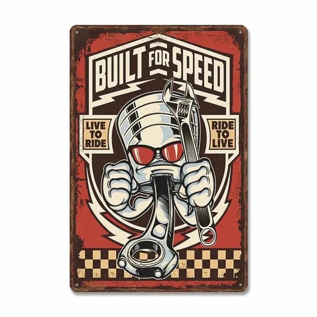 Classic Auto Garage Car Full Service Metal Tin Signs Wall Art Posters Plate Wall Decor for Bars Man Cave Cafe Clubs Garage Retro