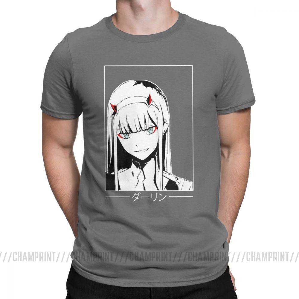 Cool Zero Two T Shirt Darling In The Franxx Movie Koszulka męska 100 bawełna