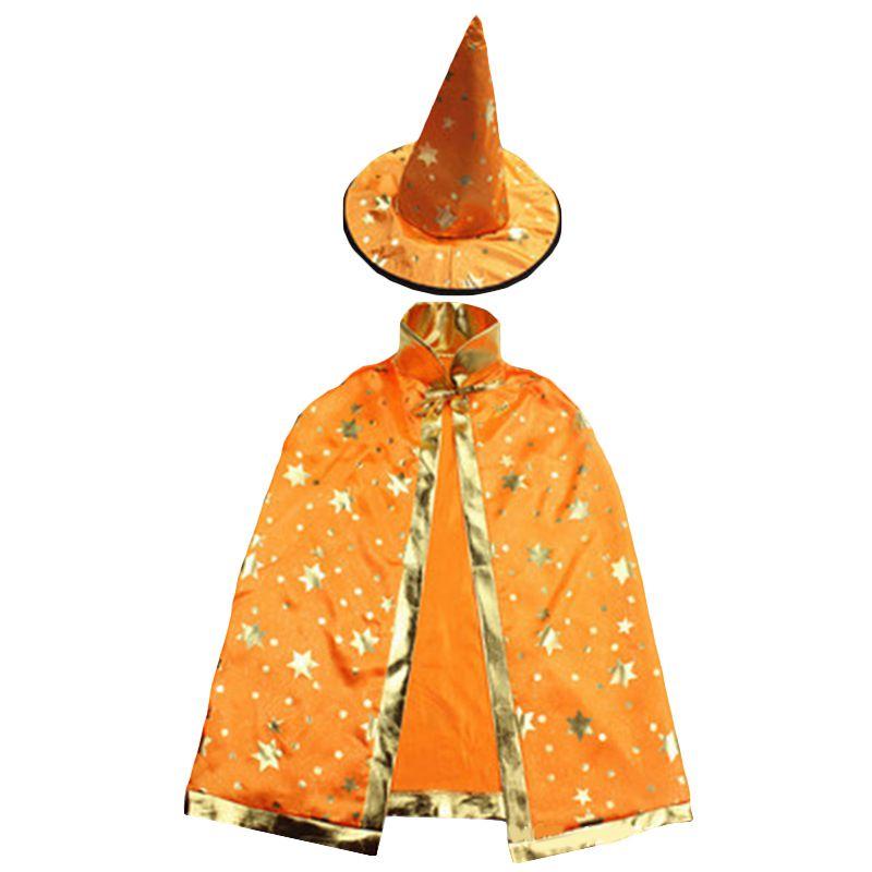 Stunning Halloween Cape With Elegant Hat For Kids And Adults Costume Parties
