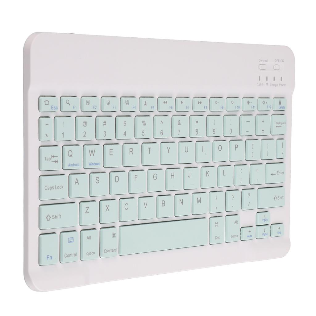 10 Inch Bluetooth Keyboard Set USB Charging Ultra Thin Quiet Wireless Keyboard with DPI Mouse for