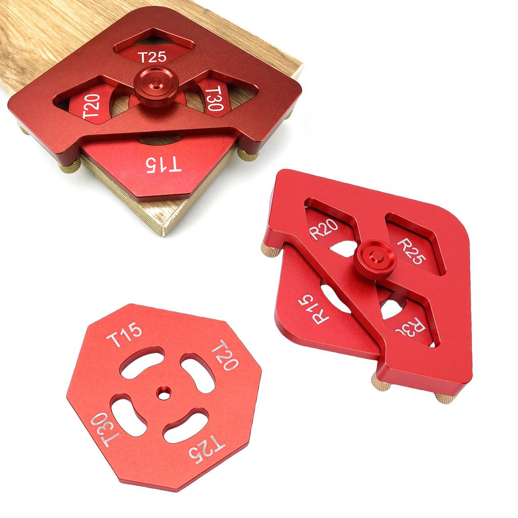 Woodworking Round Corner Radius Templates Aluminum Alloy Radius Jig Template Set R15 R20 R25 R30 T15 T20 T25 T30 Sizes
