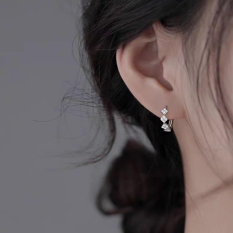 925 Sterling Silver Hoop Earrings: 2025 Modern Niche Design - Elegant & Luxurious for Women