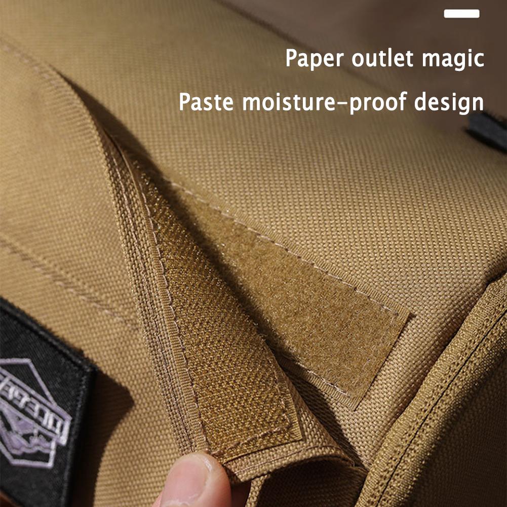 Taschentuchhülle Organizer Tragbare Taschentuchtasche Polyester Wasserdicht Hängender Serviettenhalter für Picknick Camping Wandern