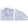Men's High-Grade 4-Way Stretch Plaid Print Long Sleeve Shirt, Turn-down Collar Men Shirt Wholesale