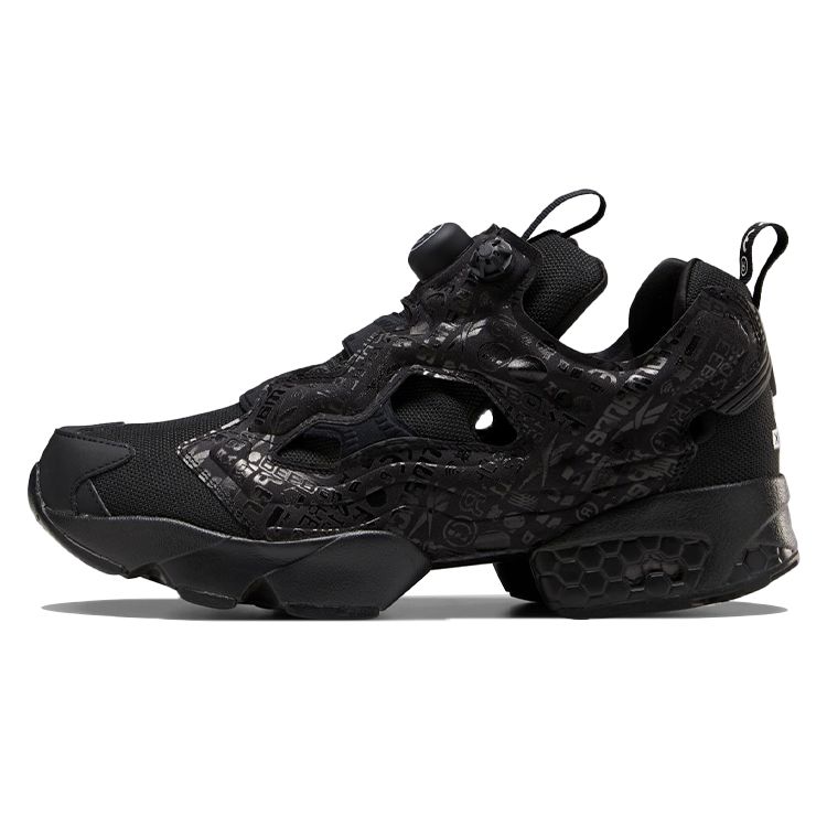 

Черные кроссовки унисекс Reebok BlackEyePatch x InstaPump Fury OG, белые FY3076