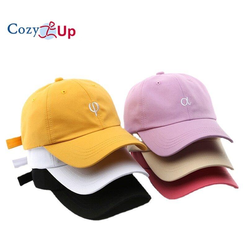 

Cozy Up Мода Бейсболка Буква Вышивка Изогнутые поля Открытый спорт Защита от солнца