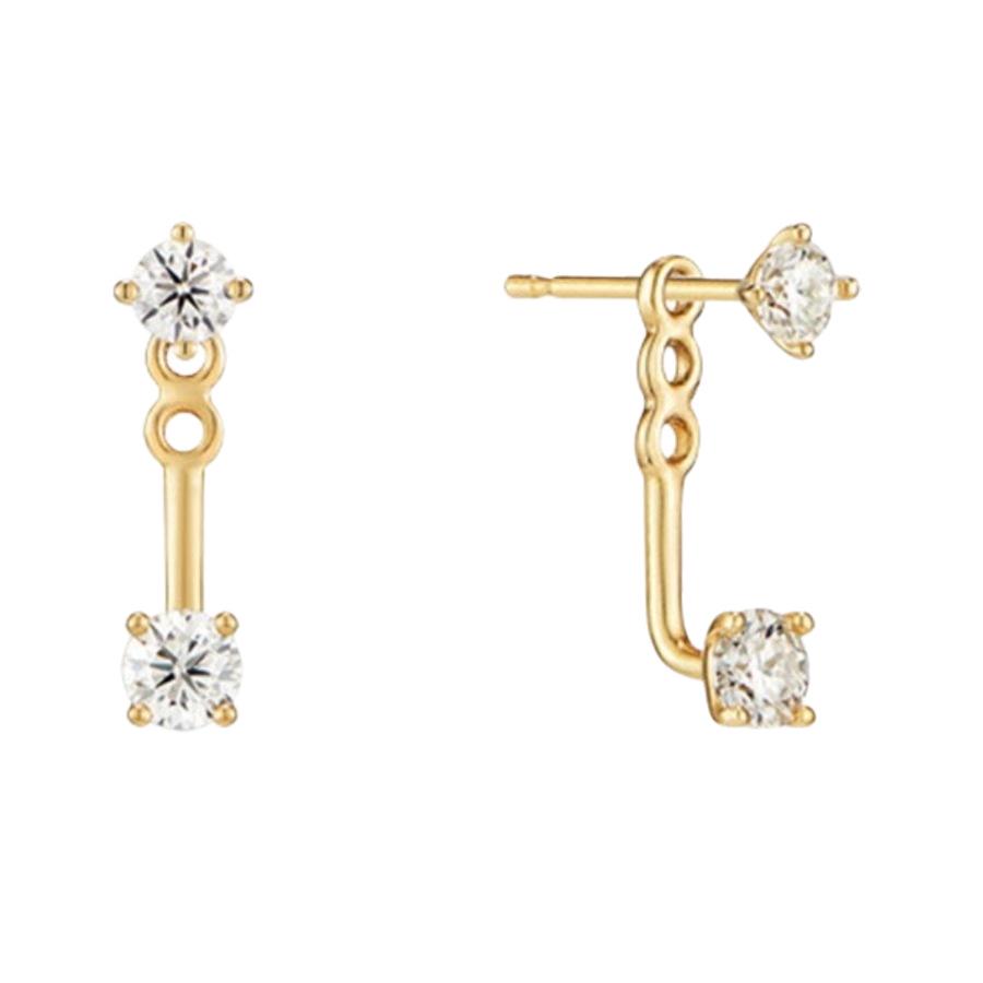 2025 New French-Style Versatile Rhinestone & Sterling Silver Earrings for Women