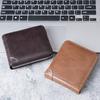 Men’s Pu Leather Trifold Wallet Zipper Wallet Multi Card Holder Coin Pocket Zip Around Wallet Secure Zipper Short Wallet Multi Card Slots Coin Pocket