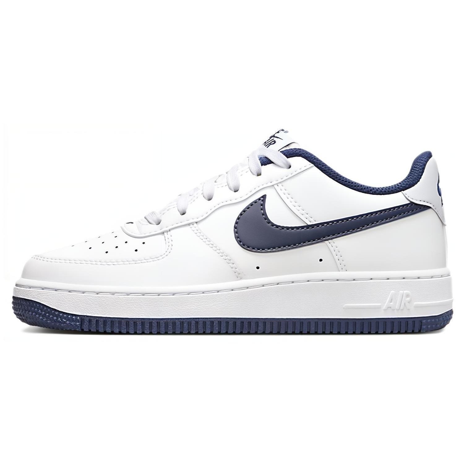 (GS) Nike Air Force 1 Low White Midnight Navy Kids FV5948-104