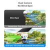 V380 Dual Lens Solar-Powered 4G Wireless Night Vision Security Camera with Low Power Consumption