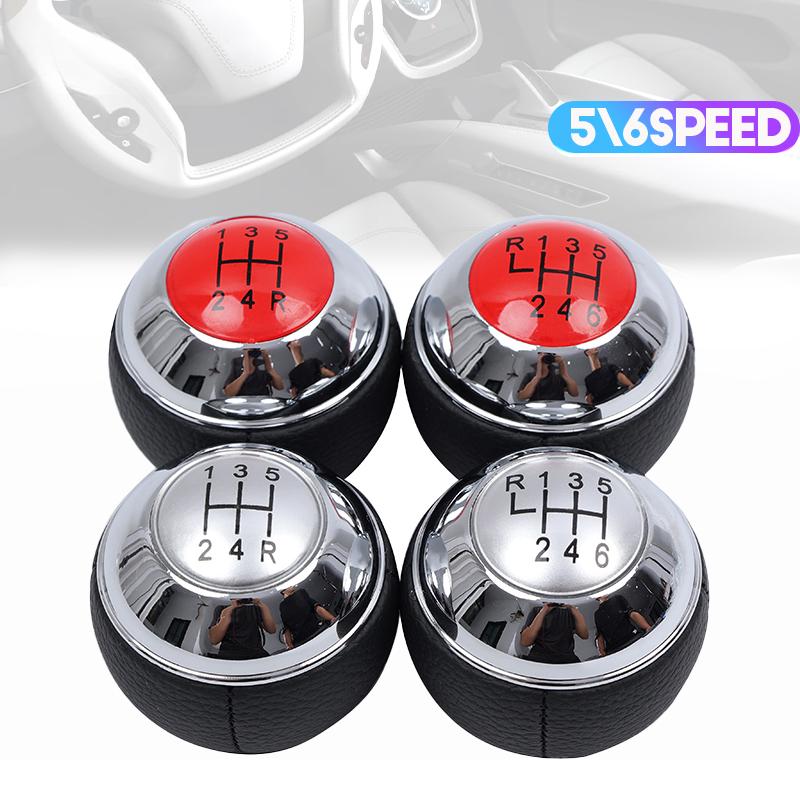 NEW 5/6 Speed Car Gear Shift Knob PU Leather Lever Shifter Pen Handle For BMW Mini R50 2000-2006 Cabrio R52 R53 Cooper 2002-2008