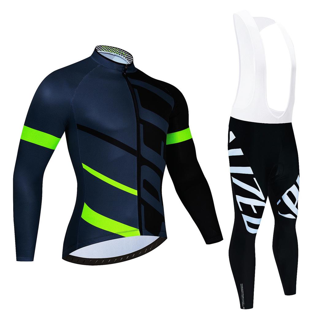 Cycling Suit Long-sleeved Suit, Cycling Suit Spring and Autumn Tour De France Competition Suit