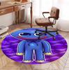 Huggy Wuggy Pattern Round Rug, Indoor/Outdoor Mat, for Picnic, Gameroom, Bedroom, Office, Living Room, Home Decor Carpet, Birthday Gift