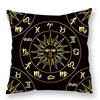 Abstract Star Moon Plush Pillow Cover Constellation Compass Totem Yoga Digital Printed Backrest Set Premium Durable