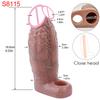 SXXY Adult Reusable Silicone Dick Sleeve Sex Toys Cock Sheath Penis Extender For Men Delay Ejaculation Cock ring Sex Shop Condom