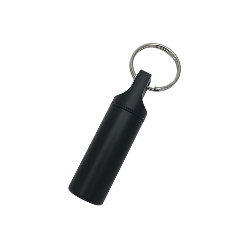 

Medicine Organizers Healthy Care Outdoor Earplugs Box Tablet Container Pill Bottle Keychain Pill Storage Box Pill Case матовий чорний колір