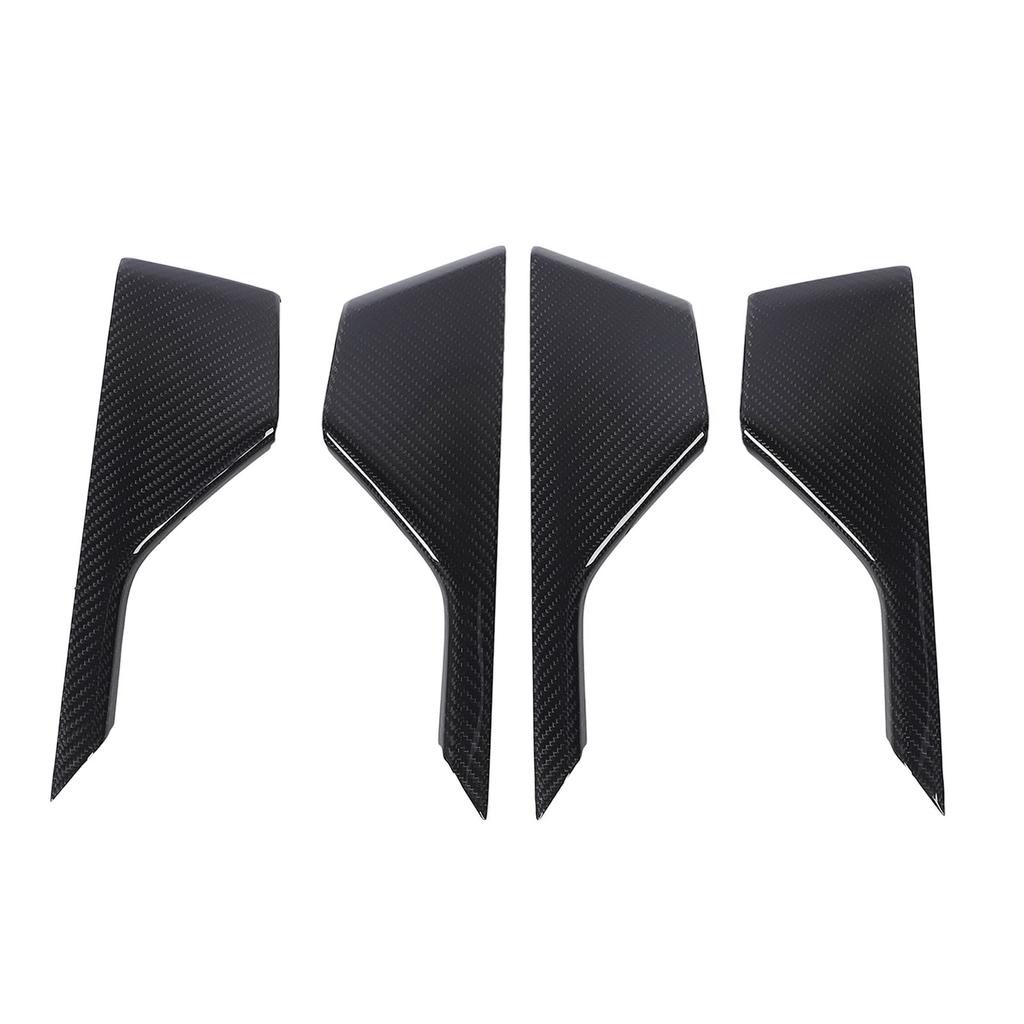 4pcs Carbon Fiber Interior Door Panel Trim Scratch Resistant Elegant Look Inner Door Panel Cover Trim for X6 G06 2018