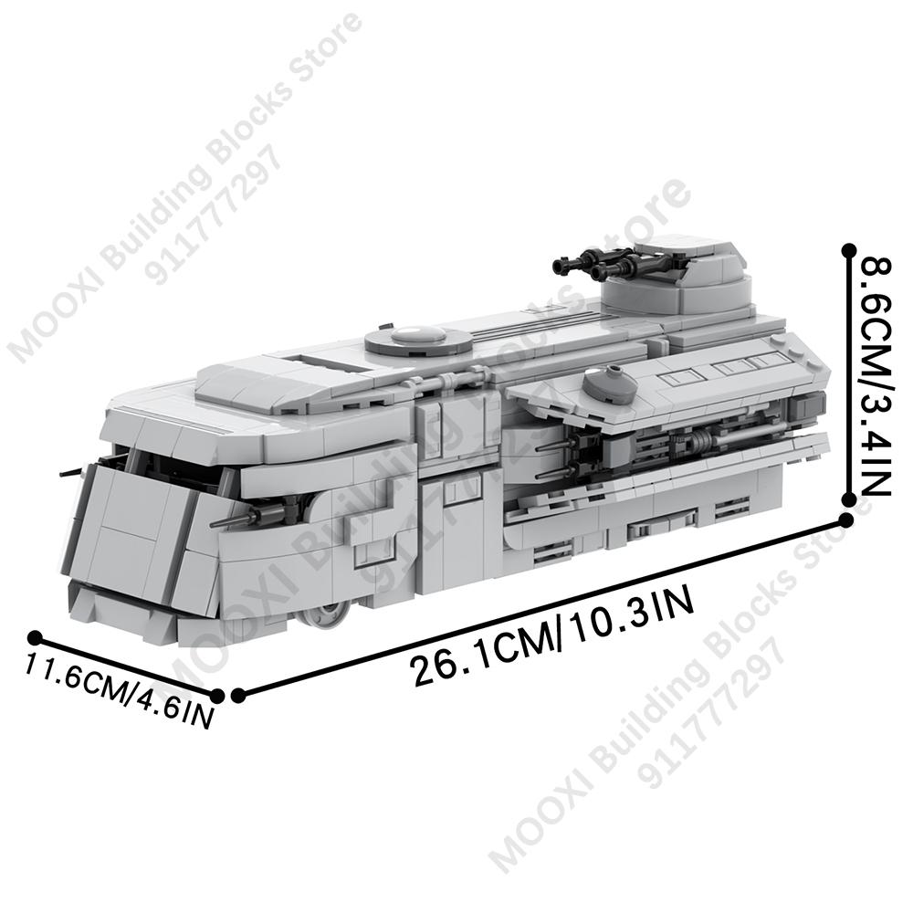 MOOXI Hvězdné války Bojový tank Model Cihličky DIY Dioráma Dospělí Děti Hračky Stavebnice Montessori Dárky Pokojová dekorace