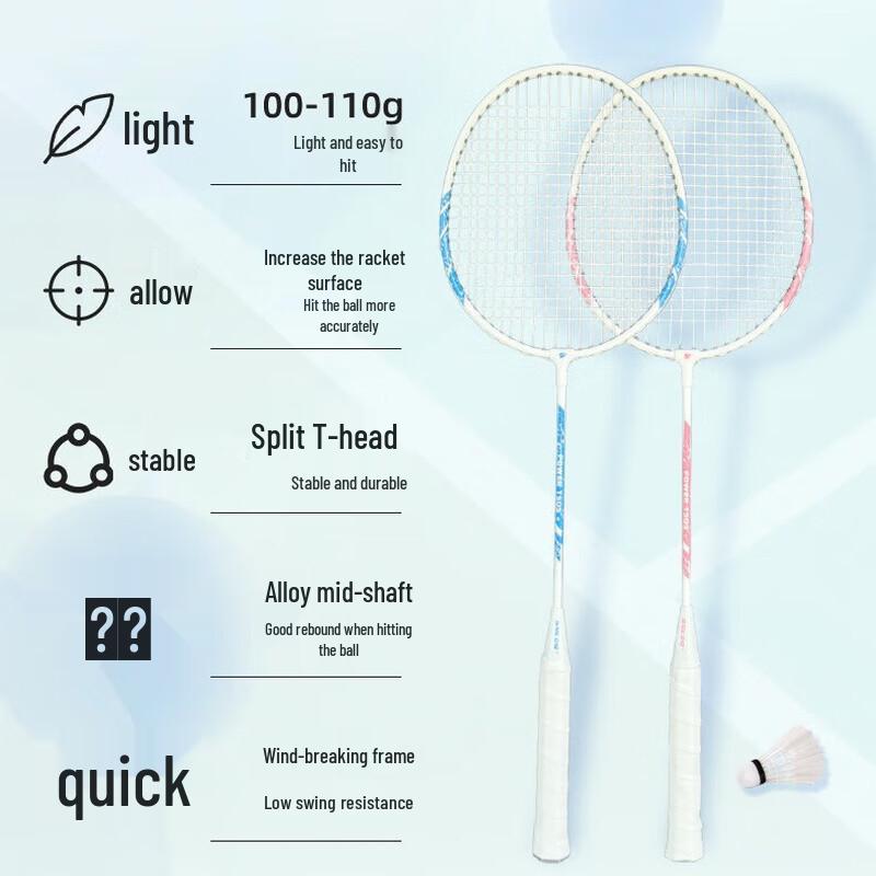 WEZHO Professional Badminton Racket Set