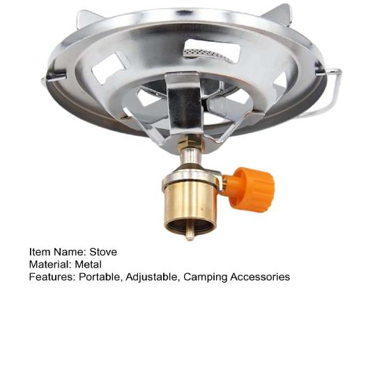 Portable Propane Stove Adjustable 10000BTU Outdoor Camping Backpacking Hiking Gas Stove Propane Burner Bottle Top Stove