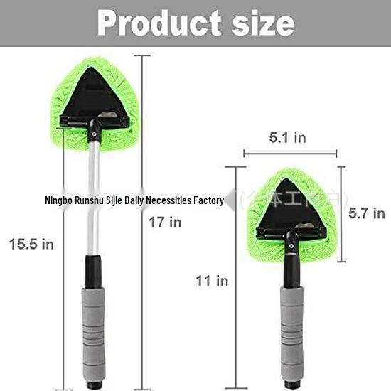 Telescopic Microfiber Car Window Cleaning & Defogging Brush Set