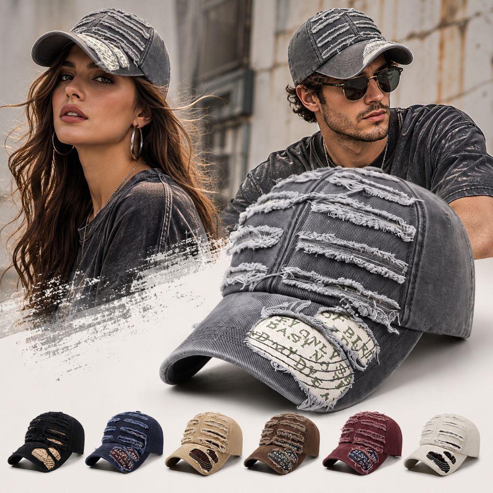 Cotton Baseball Cap Unisex Cool Cowboy Hat Fashion Retro Peaked Cap Men Women