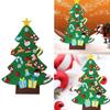DIY Felt Christmas Tree Set with Detachable Ornaments Kids Wall Hanging Xmas Gifts for Christmas Decorations New Year Gifts