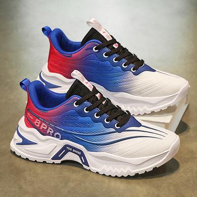 Popular Men's Shoes 2025 New Spring Breathable Mesh Sports Shoes Boys Putian Tide Brand Running Dad Shoes Thick Sole