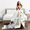 Coperte di Gravity Falls con Bill Cipher in Flanella Cartoni Animati Anime Leggere Plaid per Auto Divano Divano Letto Tappeto