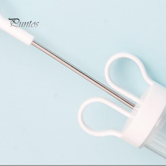 Professional Pastry Tools Cake Decorating Kit, Cupcake Icing Piping Tool with 6 Stainless Steel Nozzles, Clear Kitchen Gadgets for Bakers Set