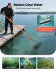 Lake Weed Roller, 4.3 M Stainless Steel Lake & Pond Weed Removal Tool, Muck Razer Aquatic & Sludge Tiller, Rid Roots and Muck Buildup, 6 Preassembled