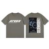 Ateez Golden Hour Part 4 Album Merch Tshirt Men Women Harajuku Kpop Short Sleeve Tshirts Summer Fashion Casual Cotton T Shirts