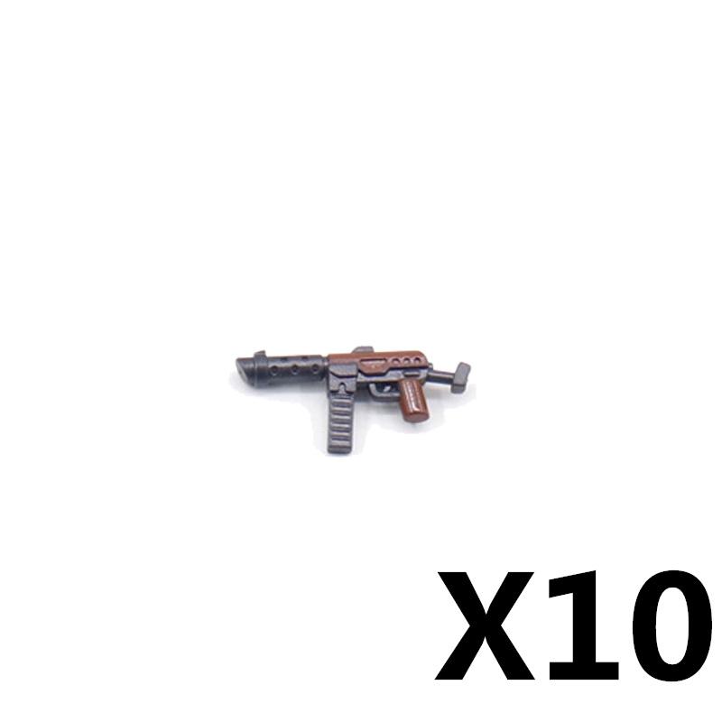 Military Soldier Figures Weapon Building Blocks Accessory Machine Guns Gatling Moxin Nagan Rocket Launcher Shield Toys Gift D124