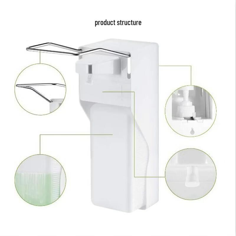 

OLOEY 1000ml Elbow Press Wall-Mounted Soap Dispenser