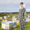 Beekeeper Smock Suit One Piece Beekeeping Uniform Veil Protection Outfit Beekeeper Equipment(XL )