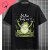 Funny Who Let The Frogs Out TShirt for Unisex  Unisex 100 Cotton Short Sleeve Humor Style Tshirt for Gym Parties Casual Attire