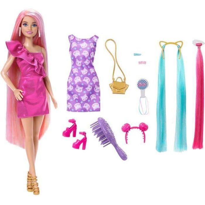 Barbie - Barbie Ultra Chevelure à coiffer - Poupée Mannequin - 3 ans et + - BARBIE - HKT96 - POUPEE MANNEQUIN BARBIE