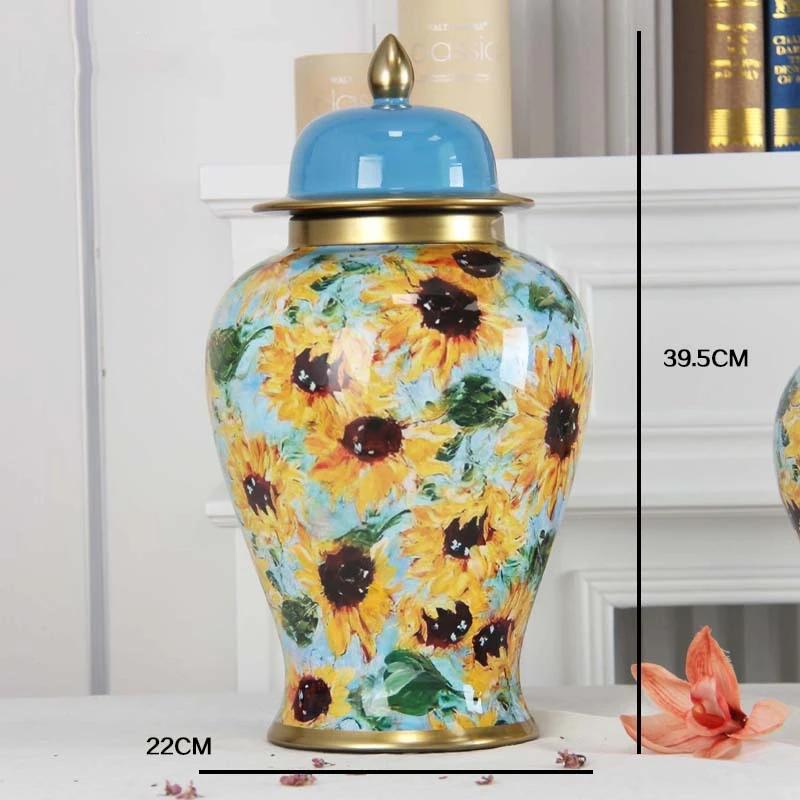

Винтажный керамический горшок генерала Пасторальный эмалированный чайник Украшения Сухоцветы Цветочная композиция Аксессуары Ремесла Украшения