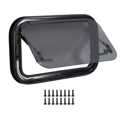20 X 12 palcové výklopné okno pro obytný vůz s hydraulickou vzpěrou Rám pro upevnění Voděodolné Zaoblený roh pro karavan