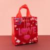 StoBag, Für Liebhaber Valentinstag Feier Geschenk Tragetaschen, Herzmuster, Verpacken Leckereien Geschenke, Wiederverwendbar Vliesstoff, 12/30